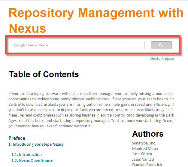 Nexus Book - Search Ability