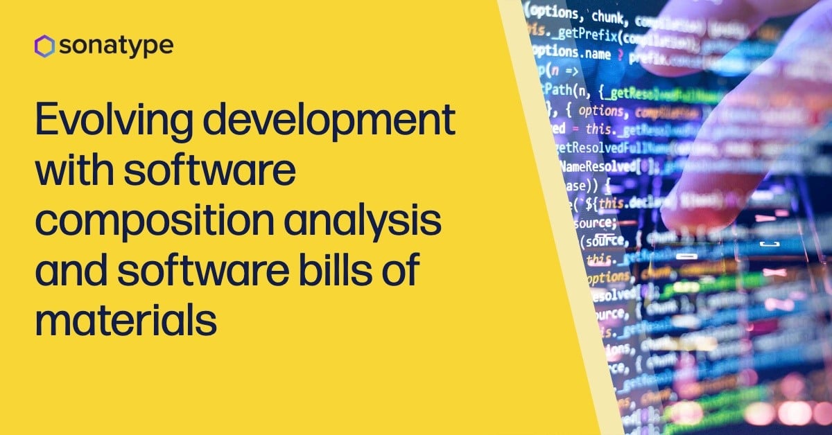 Evolving development with software composition analysis and software bills of materials